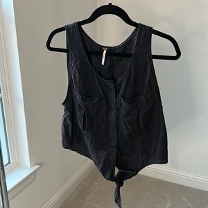 Free People Black Tank size small